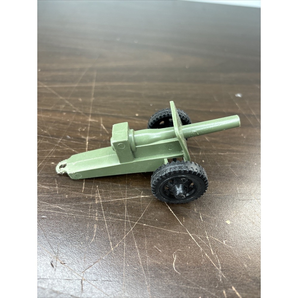 Vintage Tim-Mee Toys Plastic Green Cannon‎ M3 Howitzer Made in USA